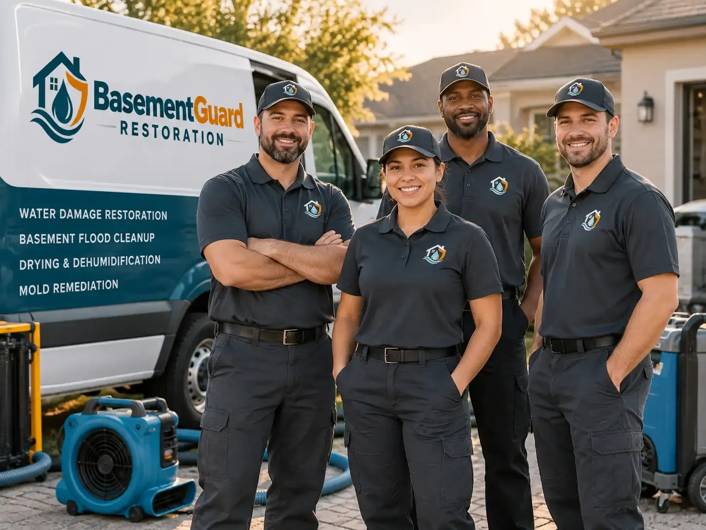 Basement Water Damage Restoration company in Ruso, ND